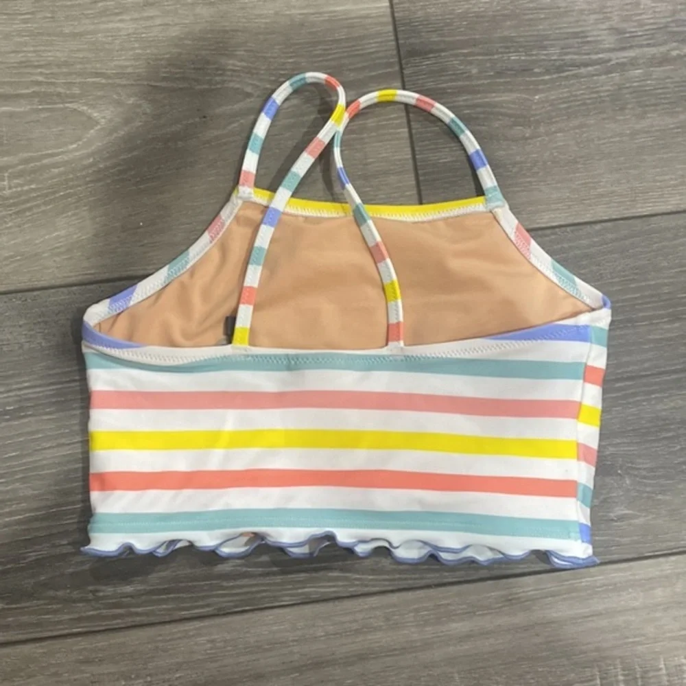 NWT! Crewcuts‎ Girls Striped Bikini Top
